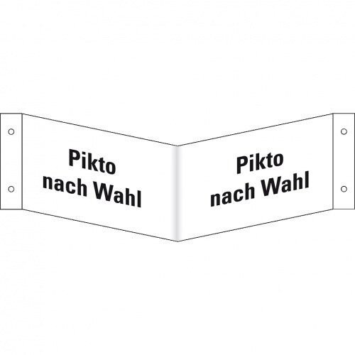 Aufkleber I Rettungs-Nasenschild blanko, Kunststoff, 400x200mm Image