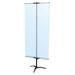 Testrite Visual Products Classic Banner Stands 36 in. Classic Banner Stand with Travel Base- Black