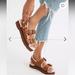 Madewell Shoes | Madewell Shearling Lined Madelyn Sandal | Color: Brown/Cream | Size: 10