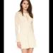 Free People Dresses | Free People Corded Lace Fit & Flare Dress, Shearling Small | Color: Cream | Size: S