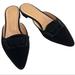 J. Crew Shoes | J.Crew Velvet Loafers Mules Black 8.5 | Color: Black | Size: 8.5