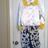 Disney Costumes | Disney Pixar Jessie Girls Costume Size 9/10 | Color: Blue/White | Size: 9/10