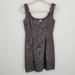 Anthropologie Dresses | Anthropologie Yoana Baraschi Metallic Bow Dress 4 A Line Pleated Sleeveless | Color: Gray/Silver | Size: 4