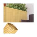 Suinga - Canisse en pvc double face (1 x 5 m, Naturelle). Tapis de protection visuelle pour jardin,