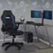 Regency AON Archeus Ergonomic Gaming Chair Vinyl in Blue | 45 H x 25 W x 23 D in | Wayfair AON001BKBE