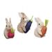 Buri Rabbit Easter Ornament Set of 3 - Set of 3