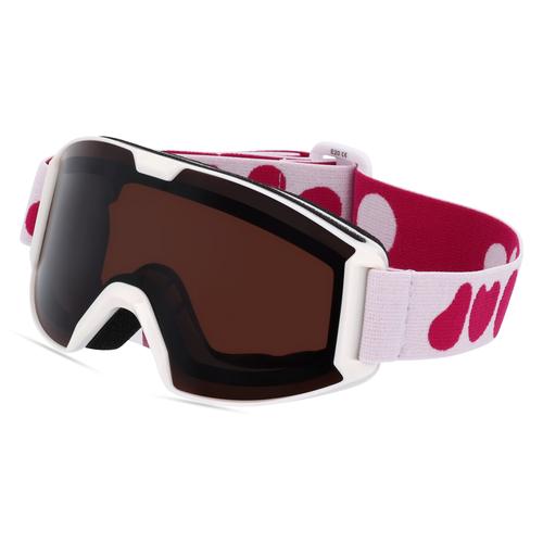Julbo SNOOP XS J757 Kinder-Skibrille Vollrand Monoscheibe Kunststoff-Gestell, Weiss