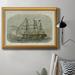 Longshore Tides Antique Clipper Ship I Premium Framed Canvas- Ready To Hang Canvas, Solid Wood in Black/Blue/Green | 27 H x 18 W x 2.5 D in | Wayfair