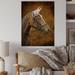 August Grove® Portrait Of Brown Horse w/ Ears - Farmhouse Wood Wall Art Panels - Natural Pine Wood in White | 36 H x 24 W x 1 D in | Wayfair