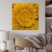 Gracie Oaks Sunflower Infinity Spiral I - Traditional Wood Wall Art Décor - Natural Pine Wood in Brown/Yellow | 16 H x 16 W x 1 D in | Wayfair