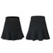Mrat Skirt Double Bodycon Mini Skirt Ladies Sports Short Skirt Loose Fake Two-piece Anti-peep And Quick-drying Running Fitness Culottes Tennis Skirt Solid Lightweight Midi Skirt