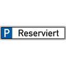 Schild I Parkplatzreservierungsschild Reserviert, mit Befestigungsset 2, 520x110mm