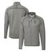 Men's Cutter & Buck Black Georgia Tech Yellow Jackets Mainsail Sweater-Knit Full-Zip Jacket