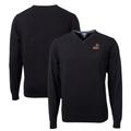 Men's Cutter & Buck Black Arizona State Sun Devils Lakemont Tri-Blend V-Neck Pullover Sweater
