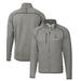 Men's Cutter & Buck Heather Gray Northern Arizona Lumberjacks Mainsail Sweater-Knit Full-Zip Jacket