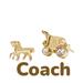 Coach Jewelry | Coach Horse And Carriage Goldtone Stud Earrings Nwt | Color: Gold | Size: Os