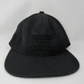 Adidas Accessories | Adidas Black Baseball Cap W/Black Retro Embroidered Trefoil Logo Snap Back Euc | Color: Black | Size: Adjustable