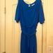 Jessica Simpson Dresses | Jessica Simpson Beautiful Blue Tie Tassel Belt Cold Shoulder Dress | Color: Blue | Size: 1x