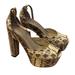 Michael Kors Shoes | Michael Kors Snake Skin Heel | Color: Black/White | Size: 8