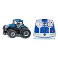 siku 6739, New Holland T7.315 Tractor, 1:32, Blue, Metal/Plastic, Remote controlled, Incl. Bluetooth remote control module, With removable double tyres, Control via app possible