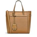 Radley London Derby Street Ziptop Grab Handbag for Women, Made from Caramel Contrasted Smooth & Grained Leather Trims, Handbag with Grab Handles, Women's Grab Bag with Ziptop Closure & Interior Pocket