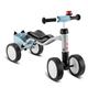 Puky Wutsch Bundle Grey/Light Blue. Toddler Ride On Bike. 4 Wheeler. Incl Bag Bell and Frame Pad.