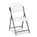 Iceberg Rough n Ready Commercial Folding Chair Platinum Seat Platinum Back Black Base