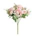 Artificial Silk Rose Flowers Bouquets Faux Roses Bouquet Fake Flowers 7 Heads with Arrangement for Wedding Party Home Office Restaurant Decoration