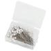 Ymiko Pearl Pins Ball Pin 100Pcs Pearl Pins Round Head Fixing Positioning Straight Sewing Decoration Supplies