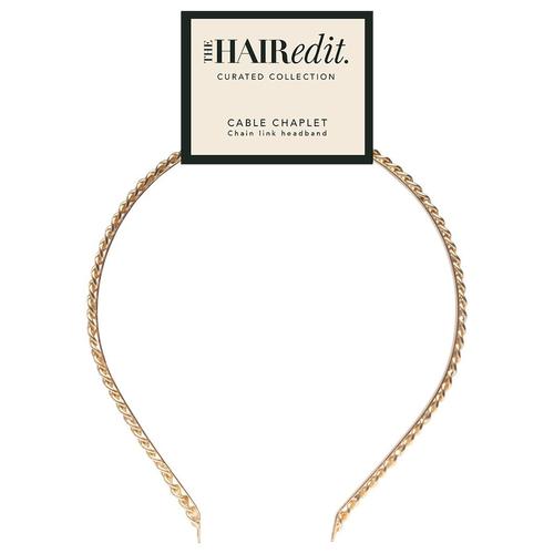 The Hair Edit – Gold Cable Chaplet Headband Haarreifen & -bänder