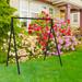 Freeport Park® Claar 66 In 2-Person Iron Porch Swing Stand Metal in Black | 68.5 H x 66.1 W x 41.7 D in | Wayfair 9C83C969880A4FC9B89B15C63AEE41B6