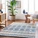 Eben 27" x 45" Cotton Bone/Royal Denim/Pewter/Dark Gray/Smoke/Navy/Light Blue/Charcoal/Medium Gray/Off White Area Rug - Hauteloom