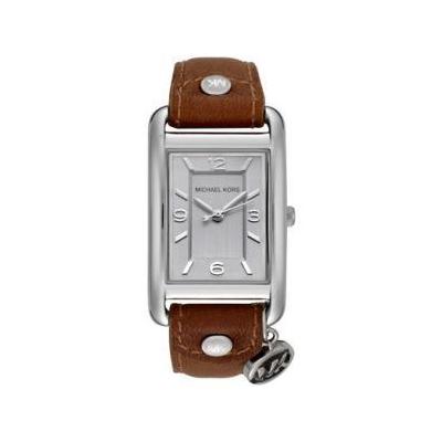 Michael Kors MK2165 Silver Dial Tan Leather Women's Watch