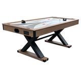 Hathaway Excalibur 6-ft Air Hockey Table with LED Scoring and Table Tennis Top