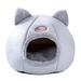 Alloet Cat Bed Semi-enclosed House Small Dog Pets Cozy Cave Comfortable for Home (M)