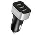 iMountek USB Car Charger 30W 5.5A 3 USB Port Cigarette Lighter Charger Adapter for iPhone XS/iPhone XS Max/iPhone 8 Plus/Galaxy S7/Galaxy S6 Silver