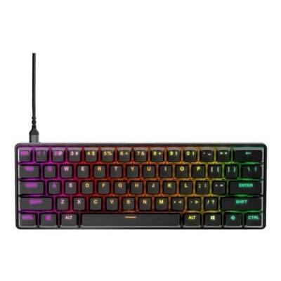 SteelSeries Apex Pro Mini 60% Wired Mechanical OmniPoint Adjustable Actuation Switch Gaming Keyboard with RGB Backlighting