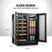 Lanbo LB36BD Dual Zone (Built In or Freestanding) Compressor Wine Cooler 18 Bottle 55 Can Capacity