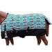 50HI 84 in Hilason 1200D Turnout Light Winter Waterproof Rain Sheet Horse Sheet Turquoise Aztec