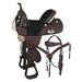 35HS HILASON Western Horse Saddle Treeless Genuine American Leather Trail Tack | Horse Saddle | Western Saddle | Treeless Saddle | Saddle for Horses | Horse Leather Saddle