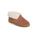 Wide Width Women's Bootee -Wide Width Flats And Slip Ons by Old Friend Footwear in Chestnut (Size 5 W)