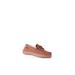 Wide Width Women's Loafer Moccasin - Wide Width Flats And Slip Ons by Old Friend Footwear in Chestnut (Size 7 W)