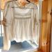 American Eagle Outfitters Tops | Aerie Long Sleeve Top | Color: Cream/White | Size: M