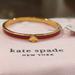 Kate Spade Jewelry | Kate Spade Brght Rose (592) Thin Emamel Gold Bangle Bracelet + Dust Bag Nwt | Color: Gold | Size: Os