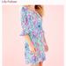 Lilly Pulitzer Dresses | Lilly Pulitzer Sophie Ruffle Sleeve Dress Size Small | Color: Blue/Pink | Size: S