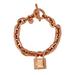 Michael Kors Jewelry | Michael Kors Padlock Charm Chain Bracelet | Color: Gold/Pink | Size: Os