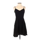 Gap Casual Dress - Mini: Black Solid Dresses - Women's Size X-Small Petite