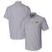 Men's Cutter & Buck Charcoal George Mason Patriots Vault Stretch Oxford Short Sleeve Button-Down Shirt