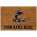 Miami Marlins 19.5'' x 29.5'' Personalized Door Mat