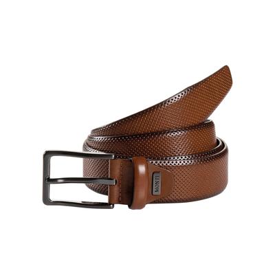 Ledergürtel MONTI "CAMBRIDGE", Damen, Gr. 120, braun (light braun uni), Leder, unifarben, klassisch, Gürtel, 3,5 cm breit, Klassisch-Business, kürzbar, bis Gr.125 Image